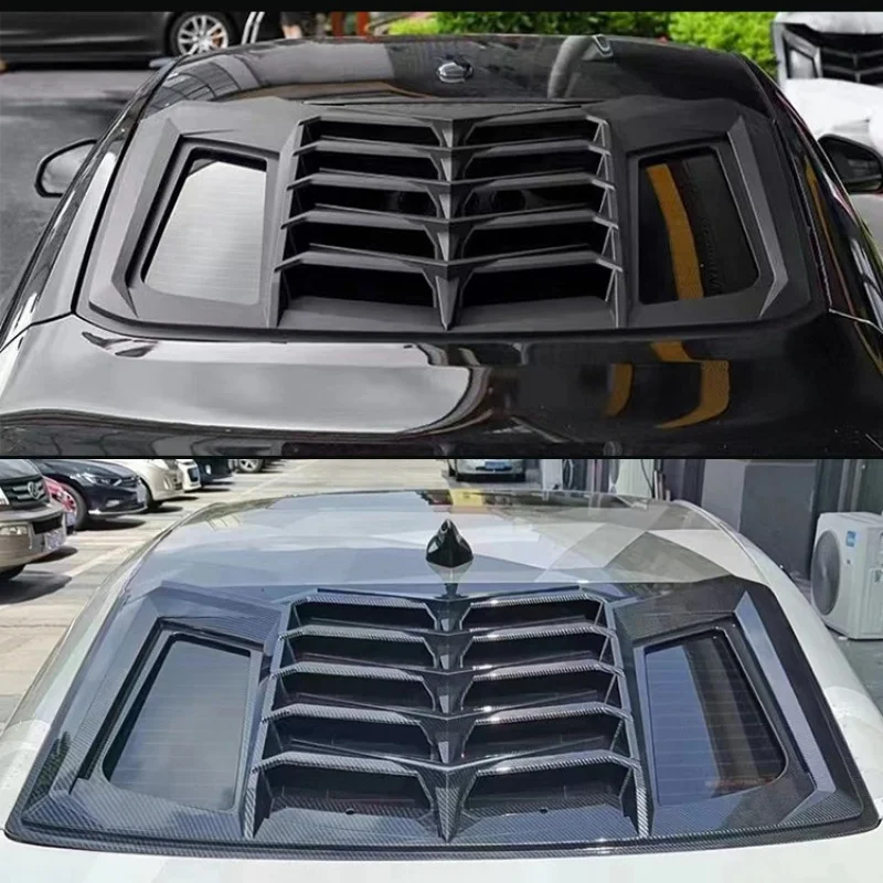 مناسبة لسيارة شيفروليه كامارو كورفيت C7 المعدلة للنافذة الخلفية كوة الزجاج الأمامي الخلفي منحرف الرياح سبويلر ظلة