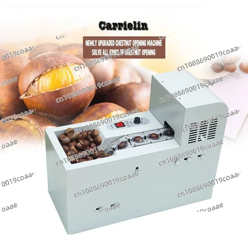 Electric Chestnut Opening Machine Fully Automatic Chestnut Cutting Slitting Machine Chestnut Open Peeling Commercial