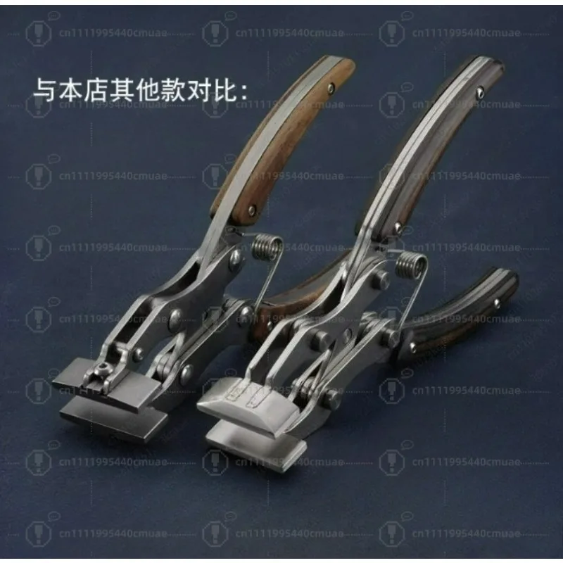 Integrated Chuck Flat Pliers High-Quality Parallel Pliers Stainless Steel Handmade Leather Tool Pliers 35mm