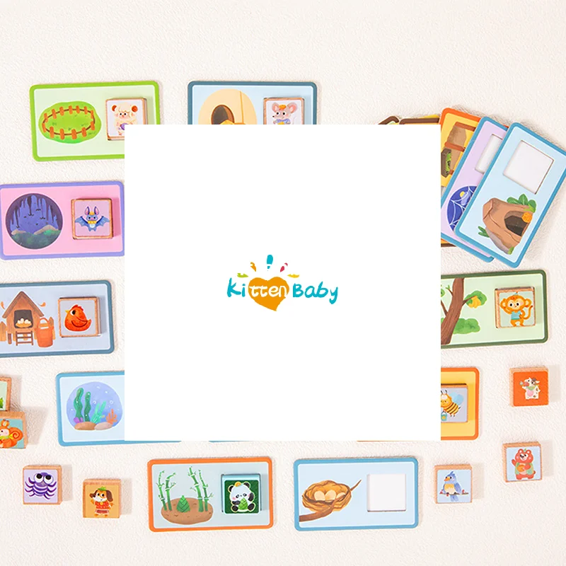 

Children's Matching Games, Animal Scene Matching Toys, Children's Educational Early Games