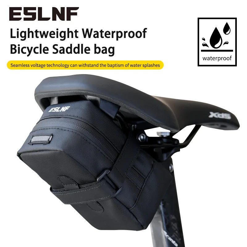 

ESLNF Waterproof Bike Saddle Bicycle Under Seat Bag Bicycle Bike Mini Rear Tail Seatpost Saddle Bag Bicycle for Bike Bicycle Bag