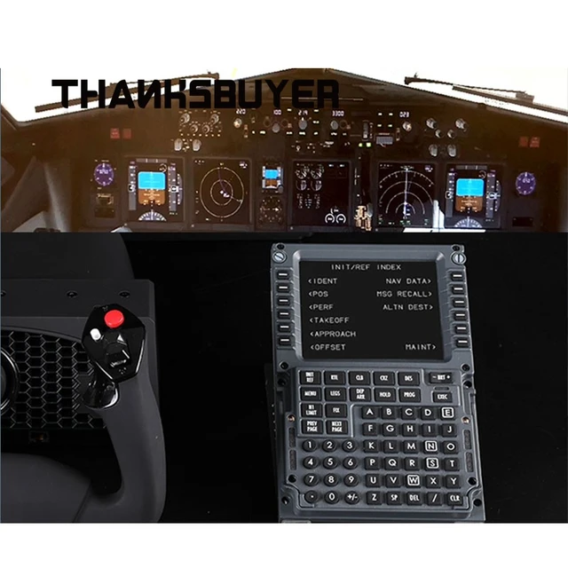 Simplayer Control Display Unit Flight Simulator CDU Designed for CS Boeing  Flight Simulation Games