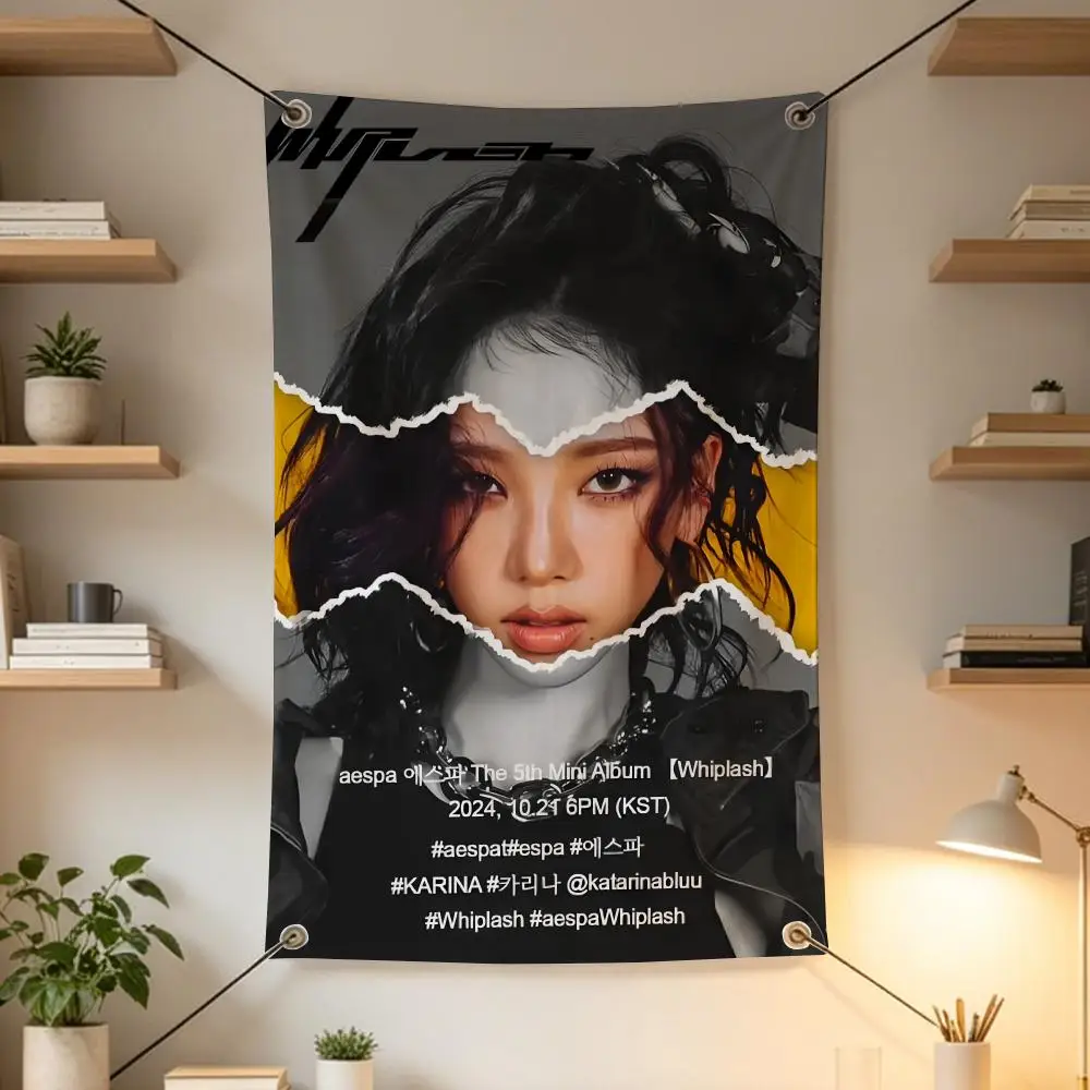 Drapeaux K-Karina pour célébrités, décorations d'extérieur, bars musicaux, intérieurs de maison, décorations de patio et de jardin