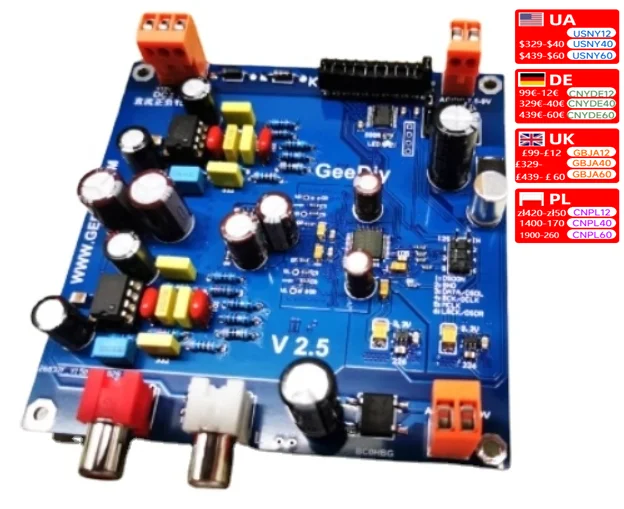 Nvarcher AK4490 REQ I2S/DSD DAC Decoder Supports 32bit 768K DSD512