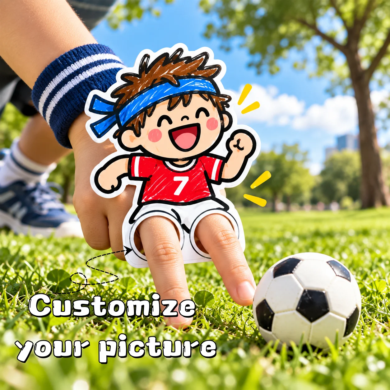 Custom Finger Cardstock Personalized Face Photo Cutout Funny Hand Toy HD Print Party Favor Gift for Birthday Event Photo