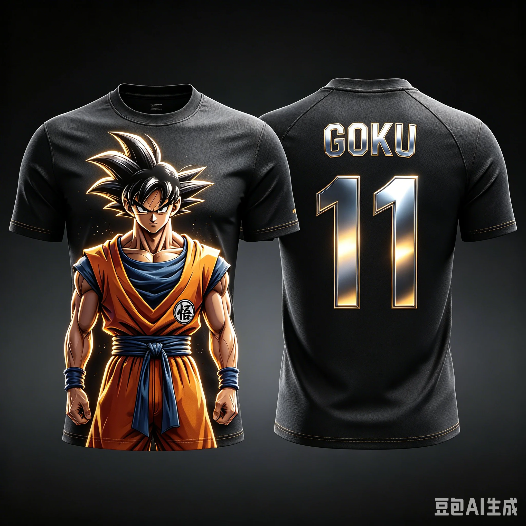 Dragon Ball Men DBZ Goku Red Sun Ink Jersey T-Shirt Kanji Go Origami Crane Sublimation Football Tee Anime Lover Casual Gift Top