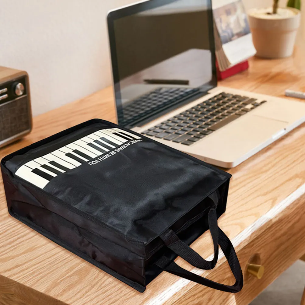 

Ukulele Note Storage Bag Music Score Container Piano Sheet Tote Large Capacity Women Style Everyday Outing Student Practice