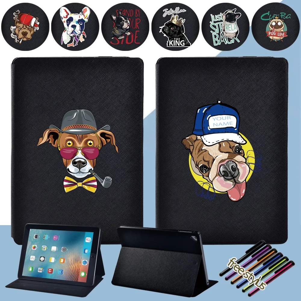 Tablet Case for Apple IPad 5th 6th 7th 8th 9th/Air1 2 3 4 5 Flip Ipad Pro 9.7 10.5 11/mini 1 2 3 4 5 Cases Dog Theme Shell Cover