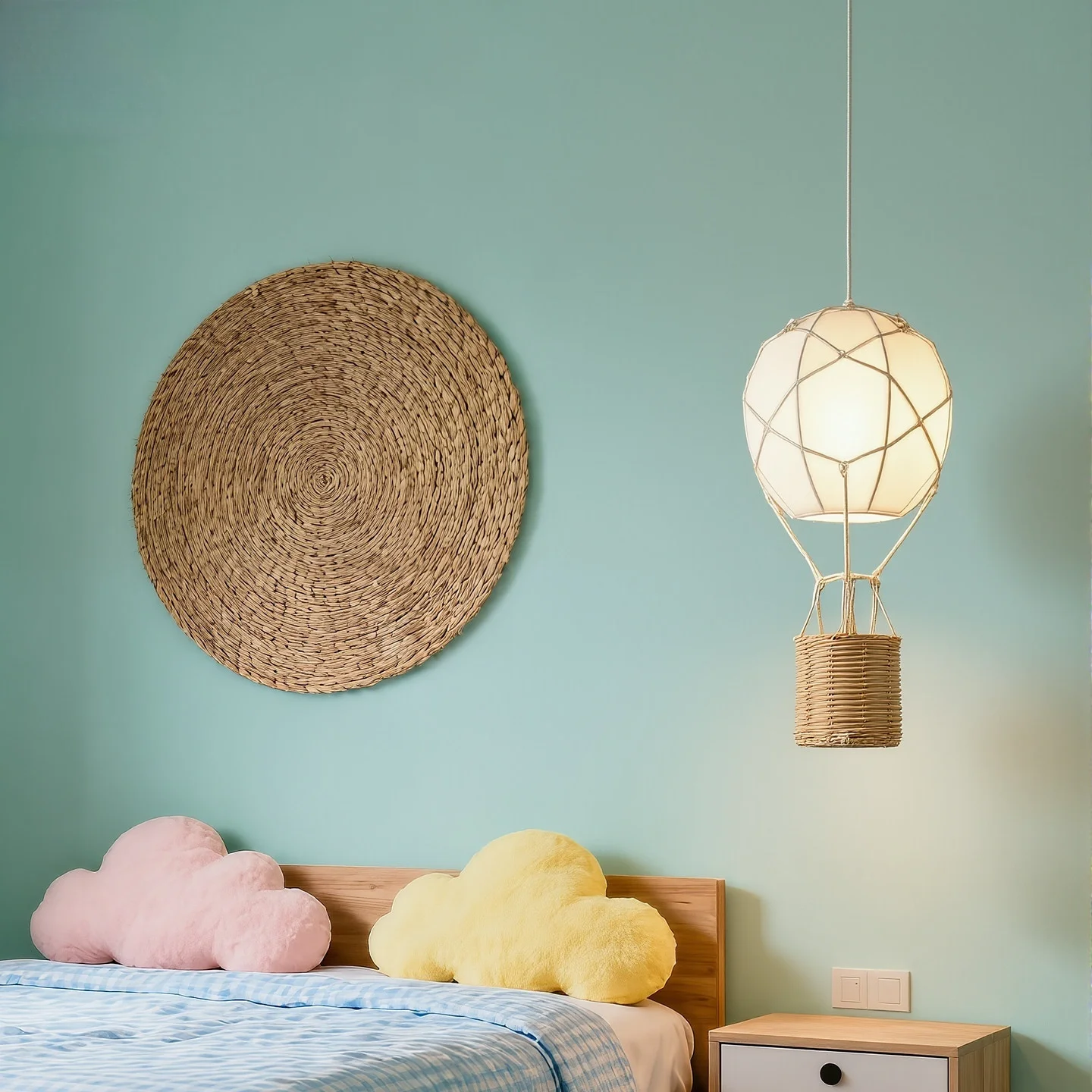 Children's Room Pendant Light Restaurant-style Princess-themed Bedroom Study Bedside Eye Protection Decor Balloon Pendant Light