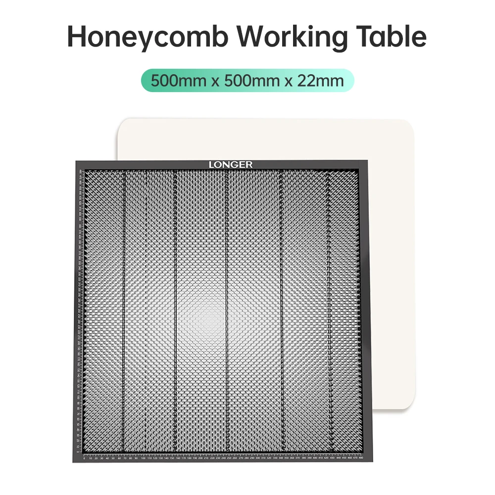 

LONGER Honeycomb Working Table 500mm x 500mm x 22mm Laser Cutting Honeycomb Panel Workbench Suitable for Diode CO2 Laser