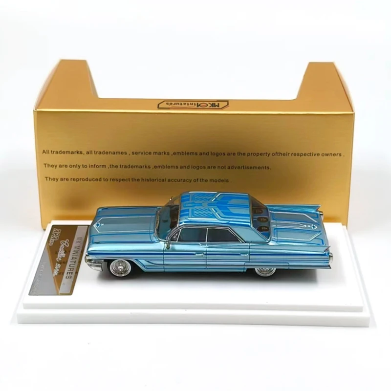 MK Diecast 1:64 Scale 1962 American Style Vintage Car Alloy Car Model Adult Boy Collection Decoration Gift Static Display