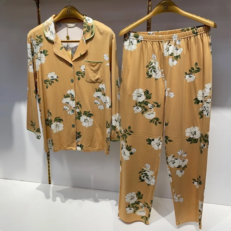 ele-printed-spwear-set-for-women-autumn-winter-modal-thin-cotton-long-sve-long-pants-home-clothes-ensemble-casual-wear