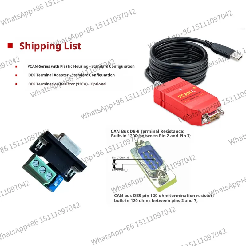 for PCAN C PLUS CAN adapter supports Inca (imported solution supports official firmware) and IPEH-00022/IPEH-00021 compatibility