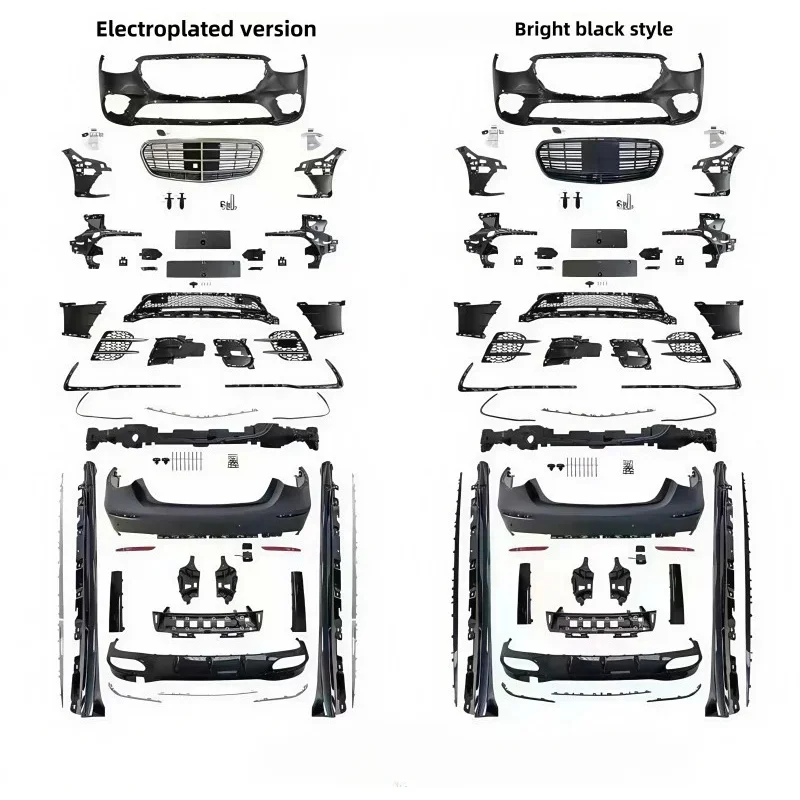 

Suitable for 21-25 S-Class W223 S400 Modified S450 Front Bumper Grille Side Skirt Rear Bumper Lip Tail Throat