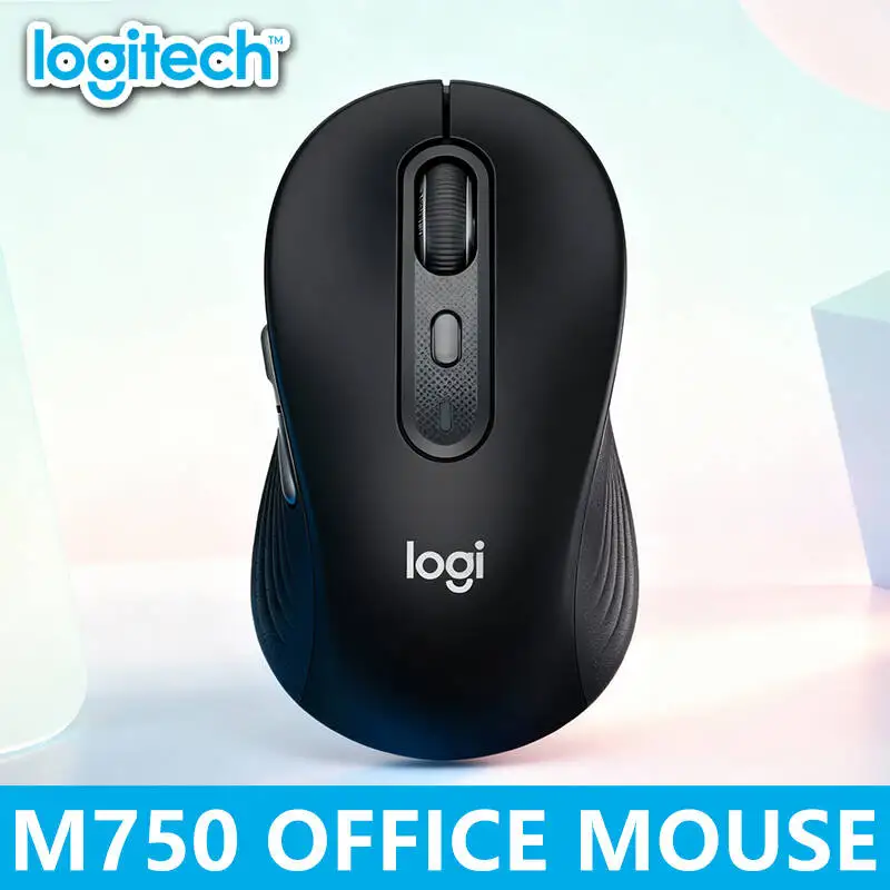 لوجيتك M750/M650/M650L ماوس بلوتوث لاسلكي للاستخدام المكتبي، أجهزة الكمبيوتر المحمولة الهادئة والصغيرة/الكبيرة