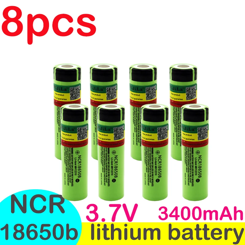 Rechargeable Lithium Battery - 100% New Original NCR18650B 3.7V 3400 mah for Flashlight and USB Charger