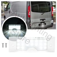 1PC For Opel Vauxhall Vivaro A B 2001-2019 Renault Trafic II Nissan Primastar NV300 Fiat Rear Led License Number Plate Light