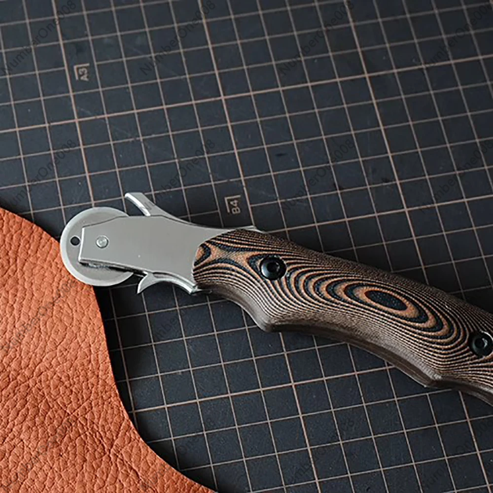 QIANYU Rotary Leather Cutter - Stainless Steel Circular Blade for Soft & Thin Leather, DIY Leathercraft Tool (28/45/60mm Blade)