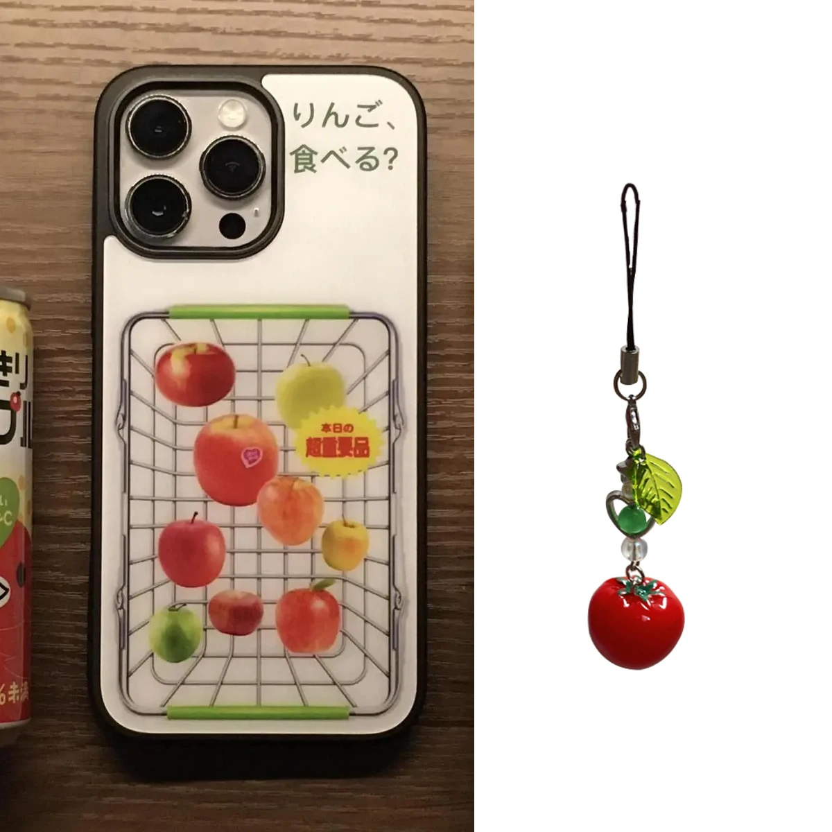 النمط الياباني الإبداعية سلة الفاكهة الكرتون جراب هاتف آيفون 17 الهواء 16 15 14 13 12 11 برو XR XS X ماكس 7 8 زائد Y2K غطاء