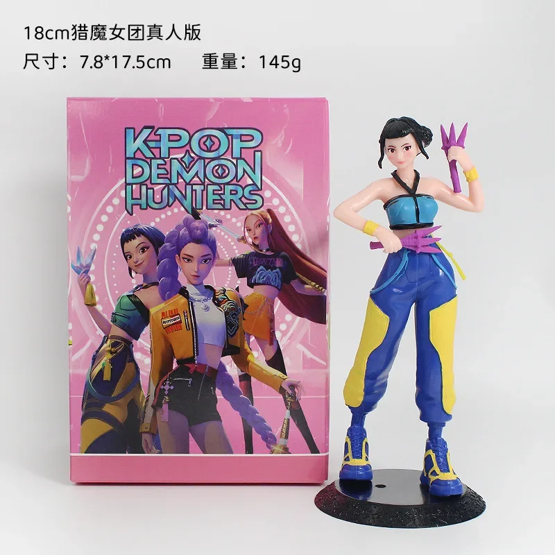 Figurki z grupy dziewczęcej K-Pop Demon Hunter - Gadżety z grup idolów K-Pop, zabawki i ozdoby z postaciami z kreskówek
