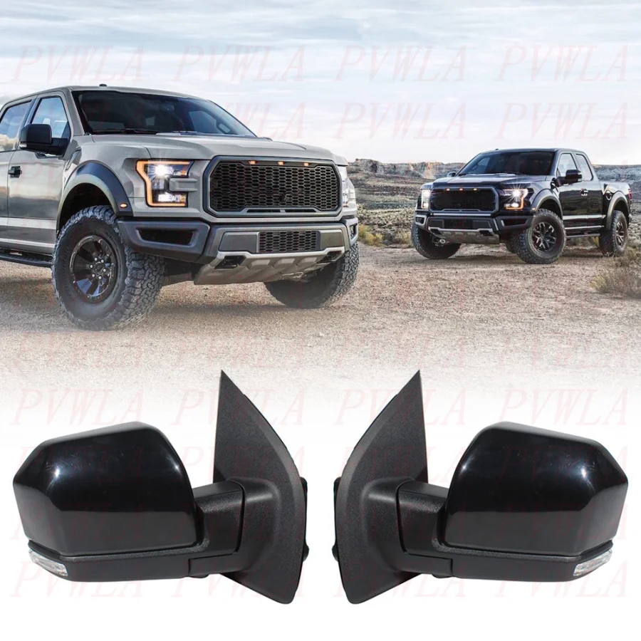 

For Ford F150 LHD 2015 2016 2017 2018 2019 2020 22 Pin Paintable Mirror Assembly With Memory Power Fold Camera