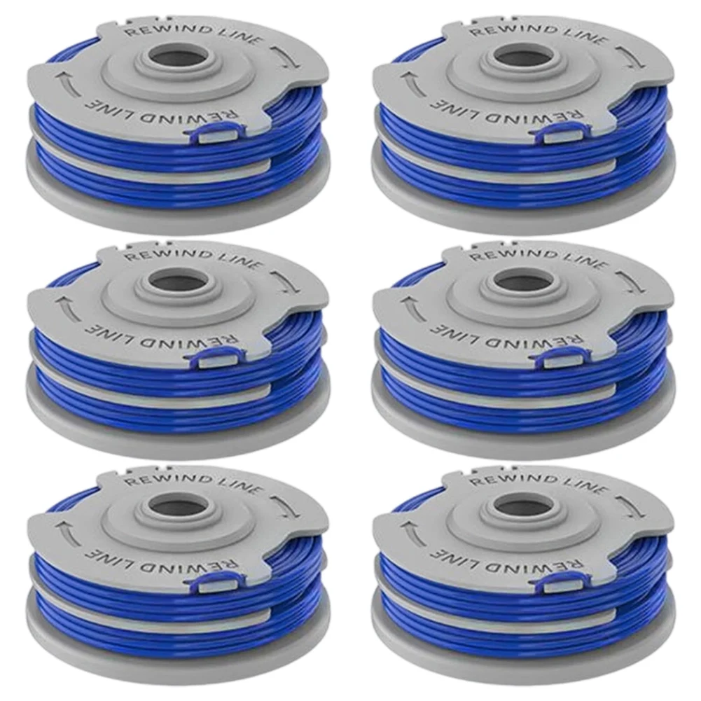 

4/6pcs Lawn Mower Spool For Flymo FL289 Autofeed Trimmer Spool &Line For CONTOUR 500 Garden Power Tools Replacement Spool Lines