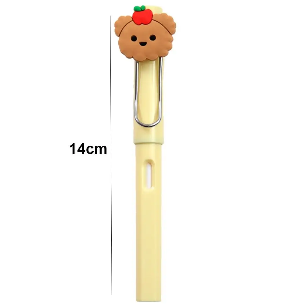 Fruit Bear Cartoon Eternal Pencils Cute Gifts Plastic No Sharpening Pencils with Fruits Animal Decoration