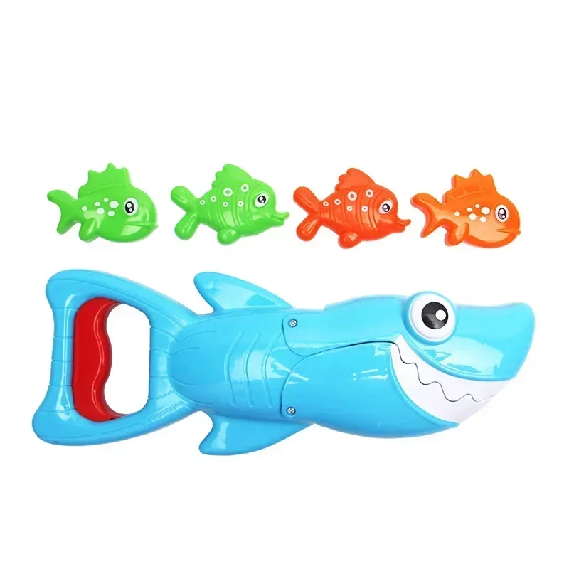 Shark Grabber Fish bañera para bebés, para niños pequeños juguetes de baño, piscina interactiva, herramienta de pesca, juguete de agua para playa al aire libre, regalos para niños