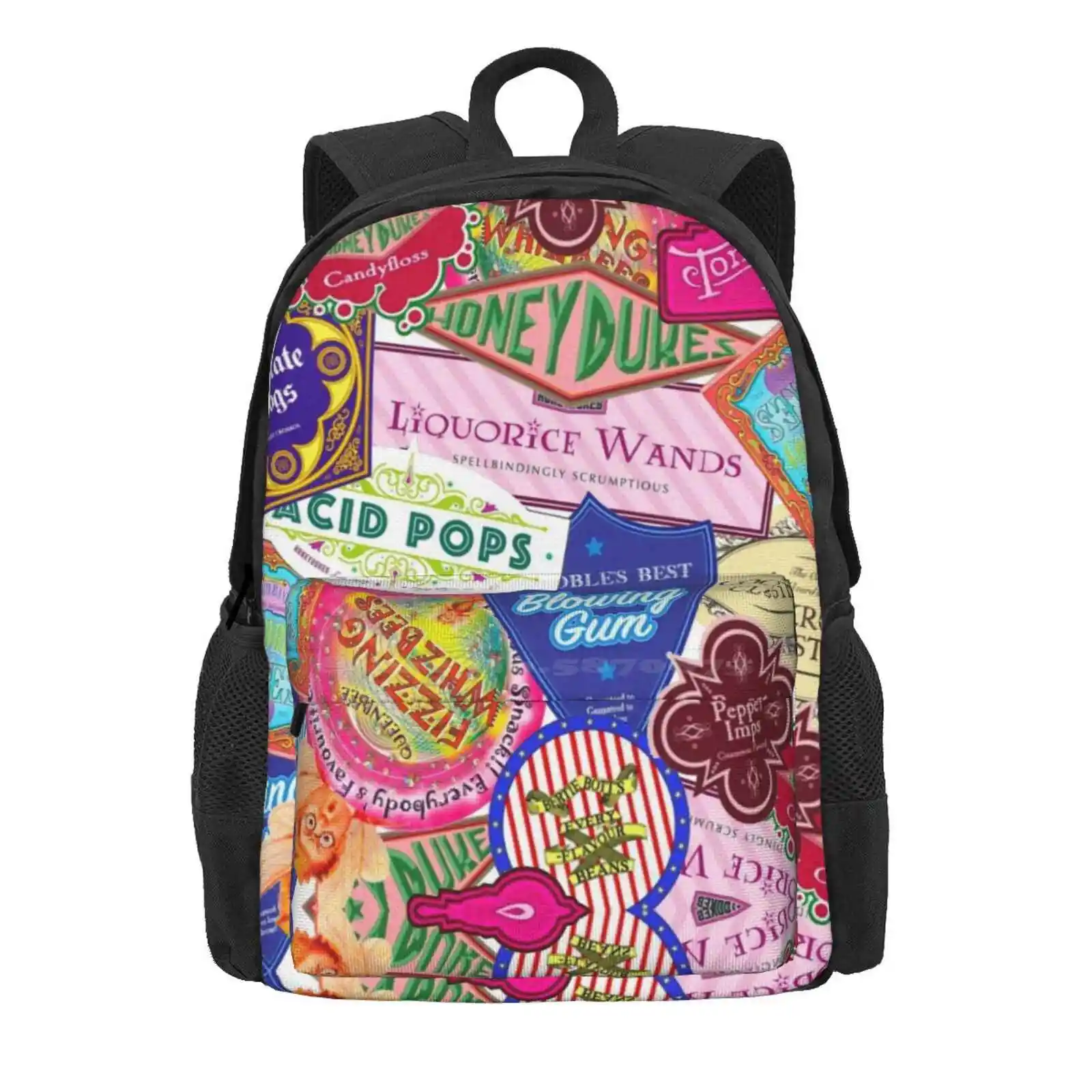 Wizard Candy Hot Sale Schoolbag Backpack Fashion Bags Bertie Botts Fizzing Wands Slugs Pepper Imps Chocolate Frogs Cauldrons