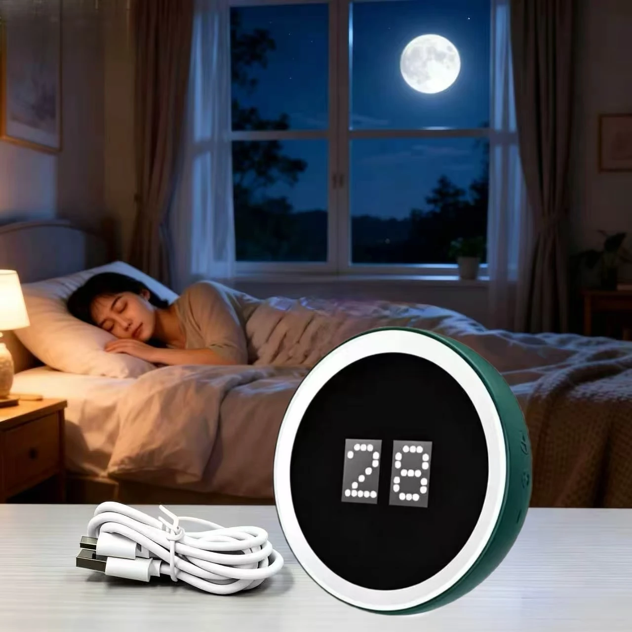 EMS Fast Sleep Aid Ear Clip Device for Insomnia Anxiety Relief Fast Sleep Home Travel Use
