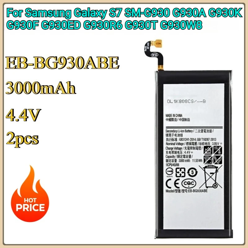 

New EB-BG930ABE Replacement Battery For Samsung Galaxy S7 SM-G930 G930A G930K G930F G930FD G930R6 G930T G930W8