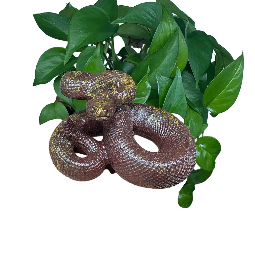 Custom Natural Azo Snake Figurine - Hand-Carved Gemstone Serpent Statue Healing Crystal Decor