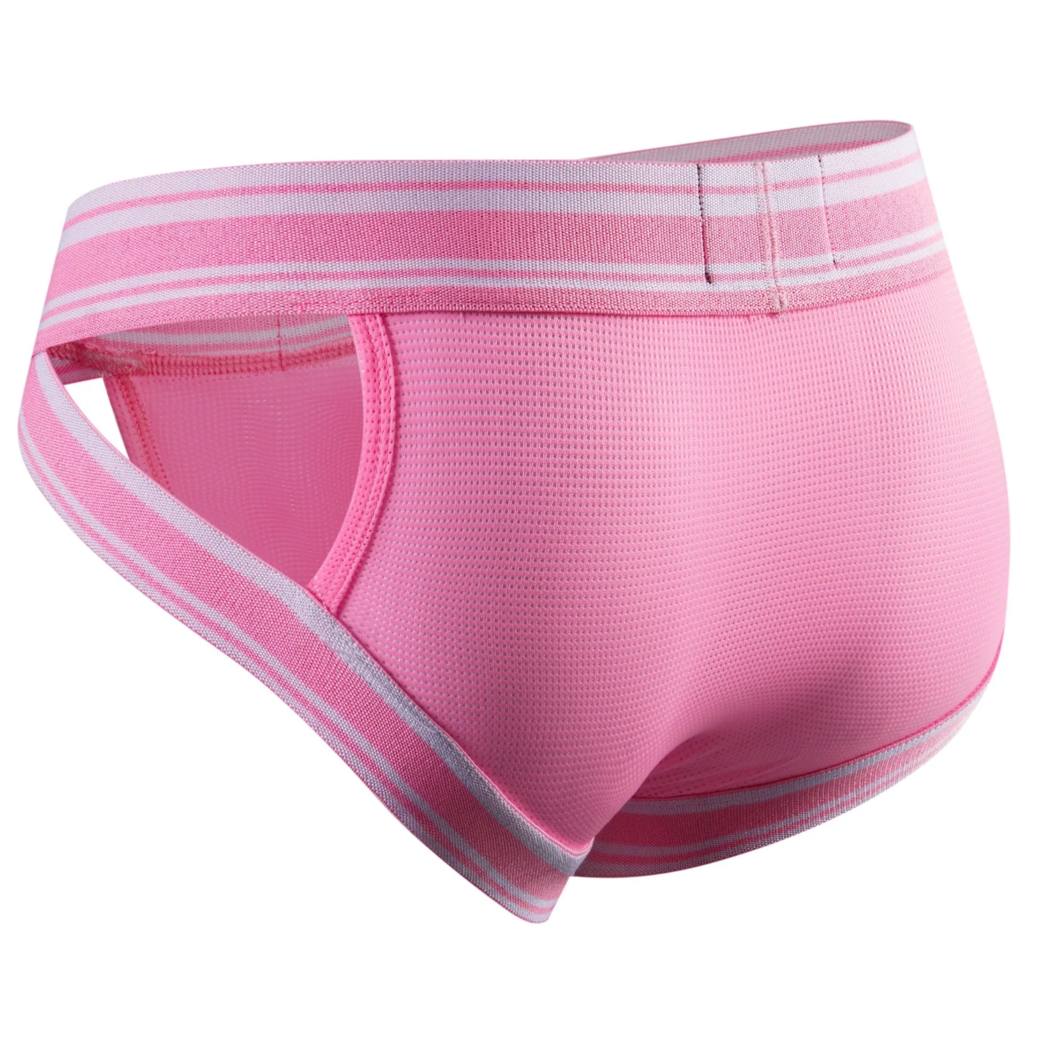 

Jockmail, нижнее белье, мужские сетчатые трусы в полоску, сексуальное нижнее белье с низкой талией, Hommes, хит продаж, 13 цветов, мужские треугольные трусики для геев