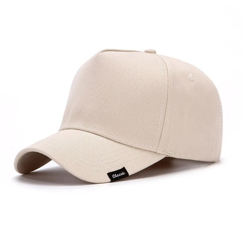 XXL Oversize 100% Cotton High Crown Baseball Cap Breathable Adjustable Dad Hat for Big Head Men 56-60cm to 61-65cm Sizes