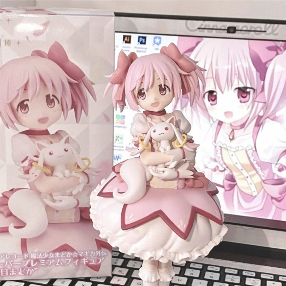 18CM Madoka Anime Puella Magi Madoka Figur Kaname Madoka Magic Girl PVC Anime Actionfiguren Modell Anime Cartoon Modell Spielzeug Geschenk