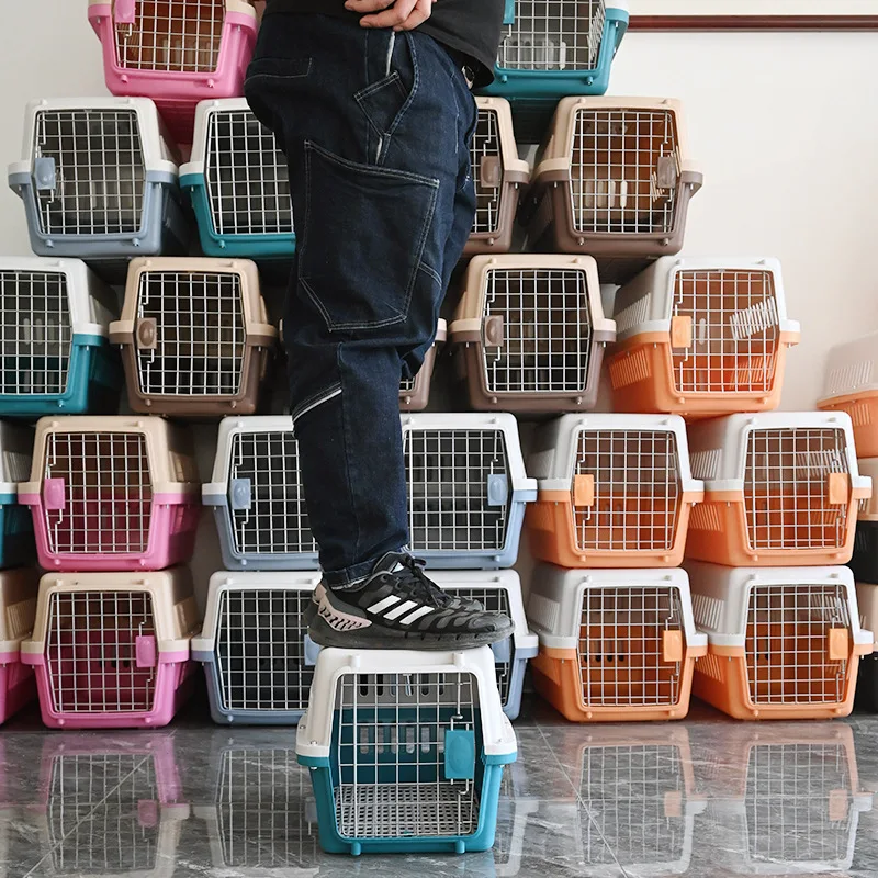 Air China Cat Aviation Box Pet Check in Box Dog Cat Cage Portable Portable Portable Outgoing Cat Bag Dog Box