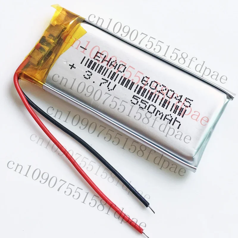 OK 5x3.7V 550mAh Li-po بوليمر بطارية قابلة للشحن للهاتف الخليوي MP3 GPS 602045 #4