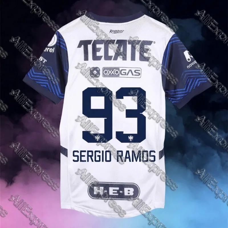تي شيرت كرة القدم للرجال من سيرجيو راموس مونتيري قابل للتنفس سريع الجفاف للتدريب الترفيهي في الهواء الطلق قمة صيف 2025 مطبوعة ثلاثية الأبعاد #2