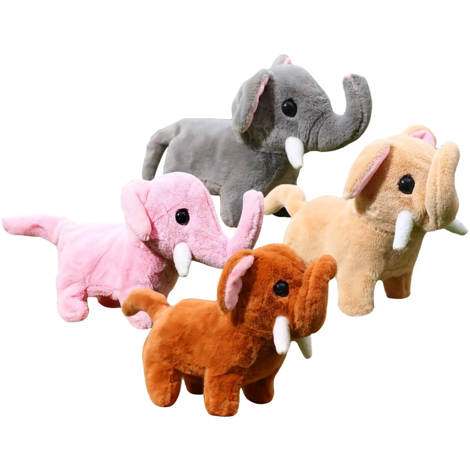 Animal de compagnie coule électronique en peluche à piles, cadeaux d'anniversaire, cadeaux de douche de bébé, tout-petit, bébé, garçons, filles