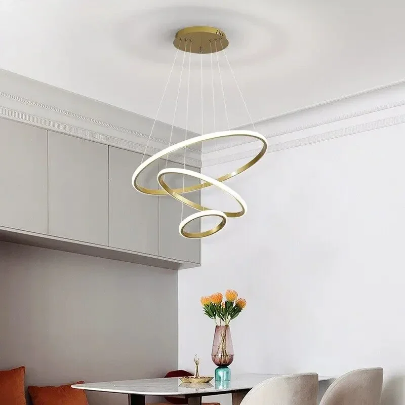 

LED Chandelier Nordic Luxury Ceiling Chandelier High Brightness 50W 85-265V Modern Style Ceiling Lamp for Dining Bar Living Room