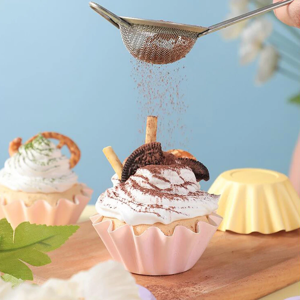 

50 шт., бумажные обертки для кексов, одноразовые чашки для выпечки, термостойкие многофункциональные бытовые вкладыши для кексов для выпечки