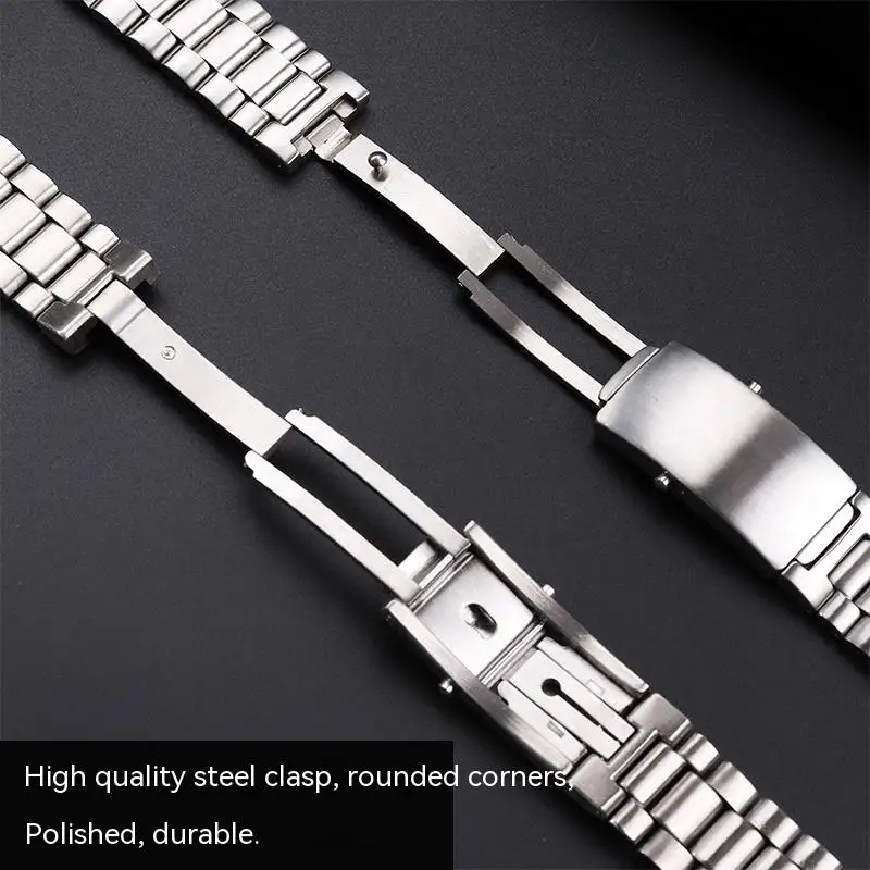 สำหรับ Longines L3.811.4สายนาฬิกาข้อมือเหล็กผู้ชายนาฬิกาโลหะความแม่นยำคุณภาพสูง L3.811 22มม. กันน้ำ