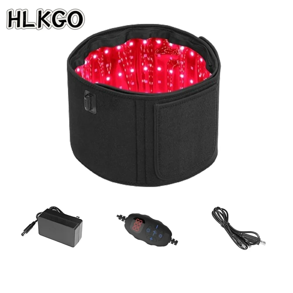 

Multi-Purpose Red Infrared Light Belt, Use as Face Mask for Beauty or Body Wrap for Slimming & Pain Relief