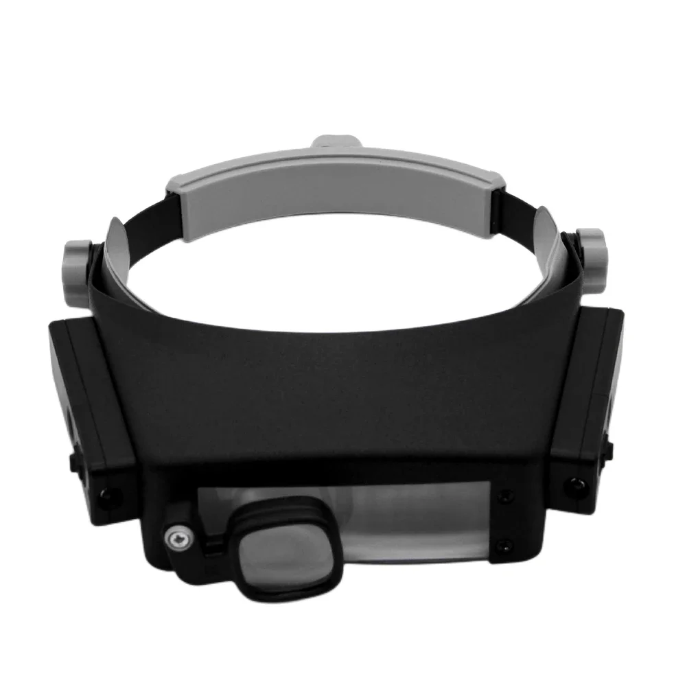 Headband Magnifier 1.5X 3X 7.5X 9X 11X 17X Loupe Head Magnifying Glass Lens Jewelry Watch Repair Watchmaker Magnifier with 2LED