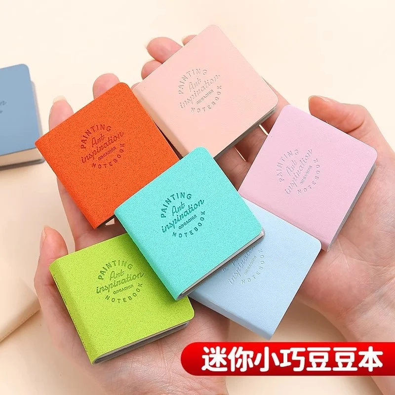 3Pcs Portable Mini Bean Notebook Compact Pocket Size Mark Note Pad Cute Lazy Journal Memo Stationery ﻿