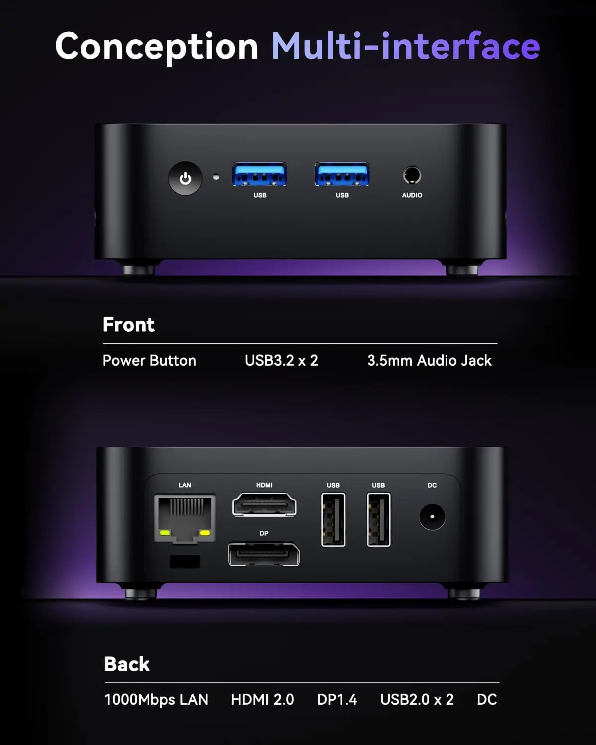 Mini PC KAMRUI Windows 11 Pro Intel N95 do 3,4 GHz 16 GB DDR4 512 GB PCIe M.2 SSD do 3,4 GHz UHD 4K HDMI DP Dual Wi-Fi 5 Micro PC