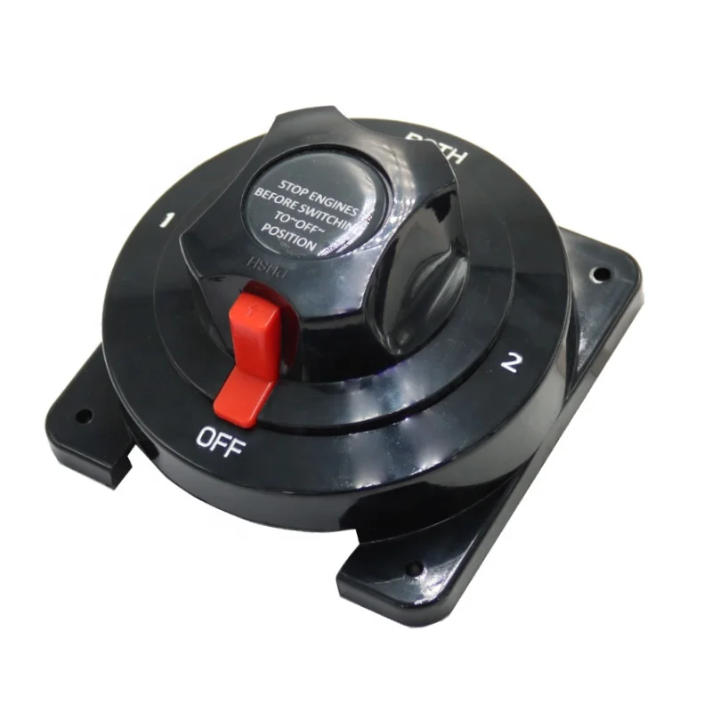 

Селекторный переключатель аккумулятора 300A, 32 В постоянного тока, 4-позиционный главный выключатель отключения питания аккумулятора, водонепроницаемый сверхмощный выключатель аккумулятора