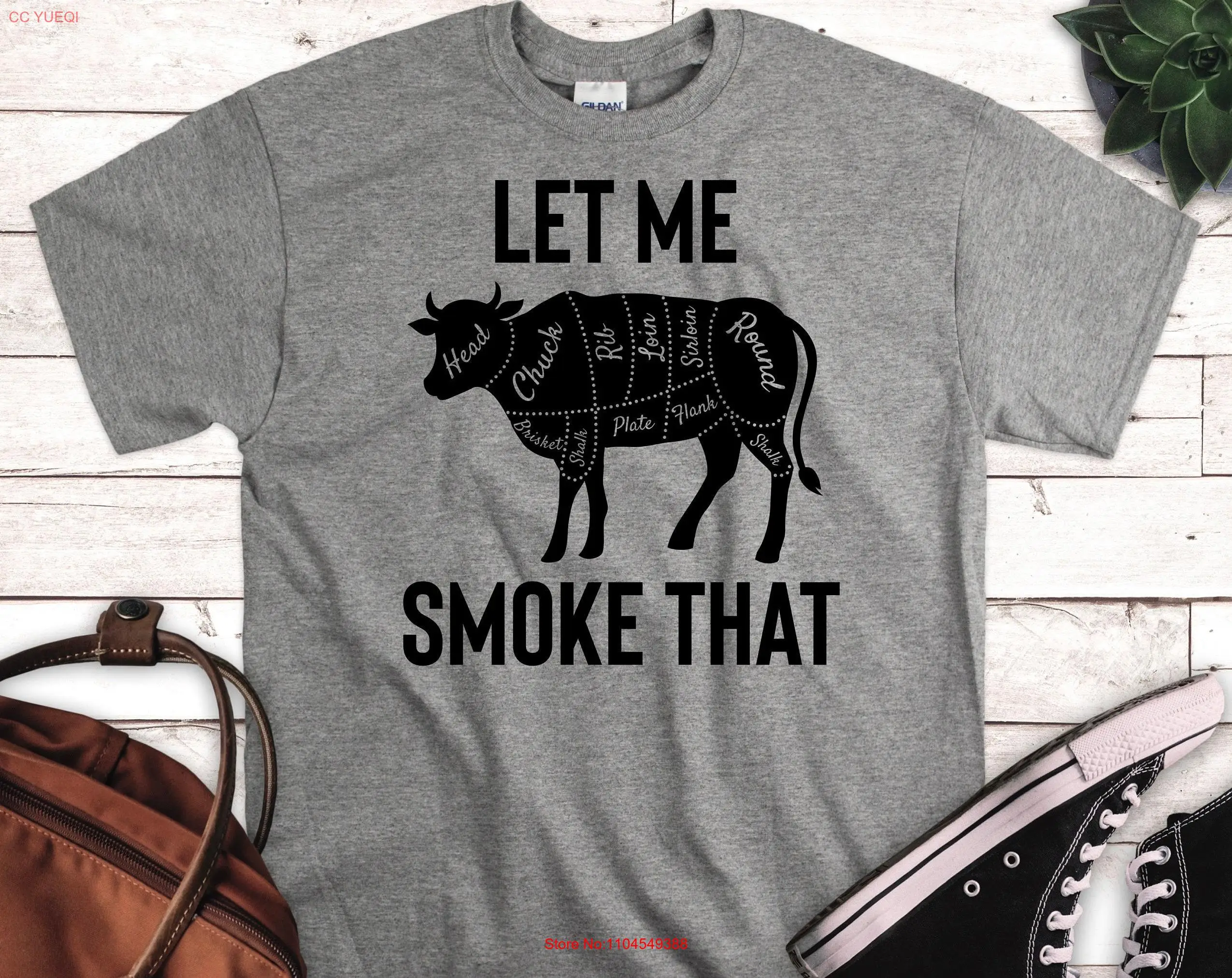 

BBQ T Shirt Outdoor Man Mens Cooking Men Cook Chef long or short sleeves