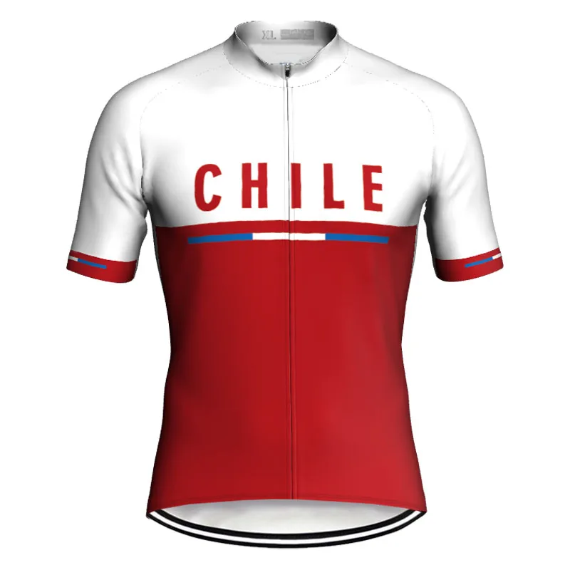 

Cycling Jersey Jacket for Chile, MTB Shirt, Race Sports Wear, Road Mountain Maillot, Breathable Bicycle Tops, Flag Fashion