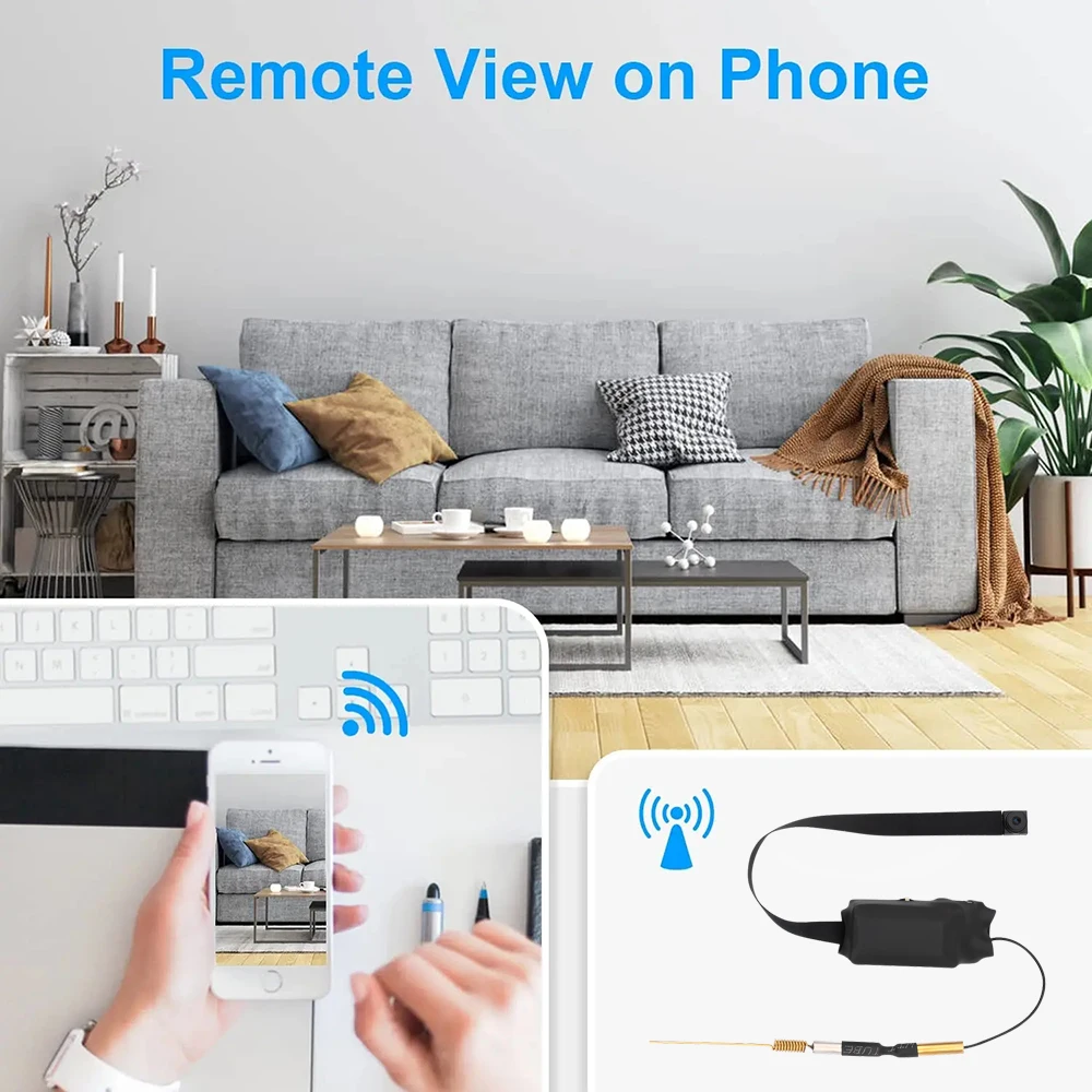 HD 1080P DIY Portable HD WiFi IP Mini Camera Motion Detection Remote View Wireless Mini Camera Loop Recording